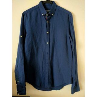 ザラ(ZARA)の新品_ZARA MENS/Sサイズ ネイビー長袖シャツ(シャツ)