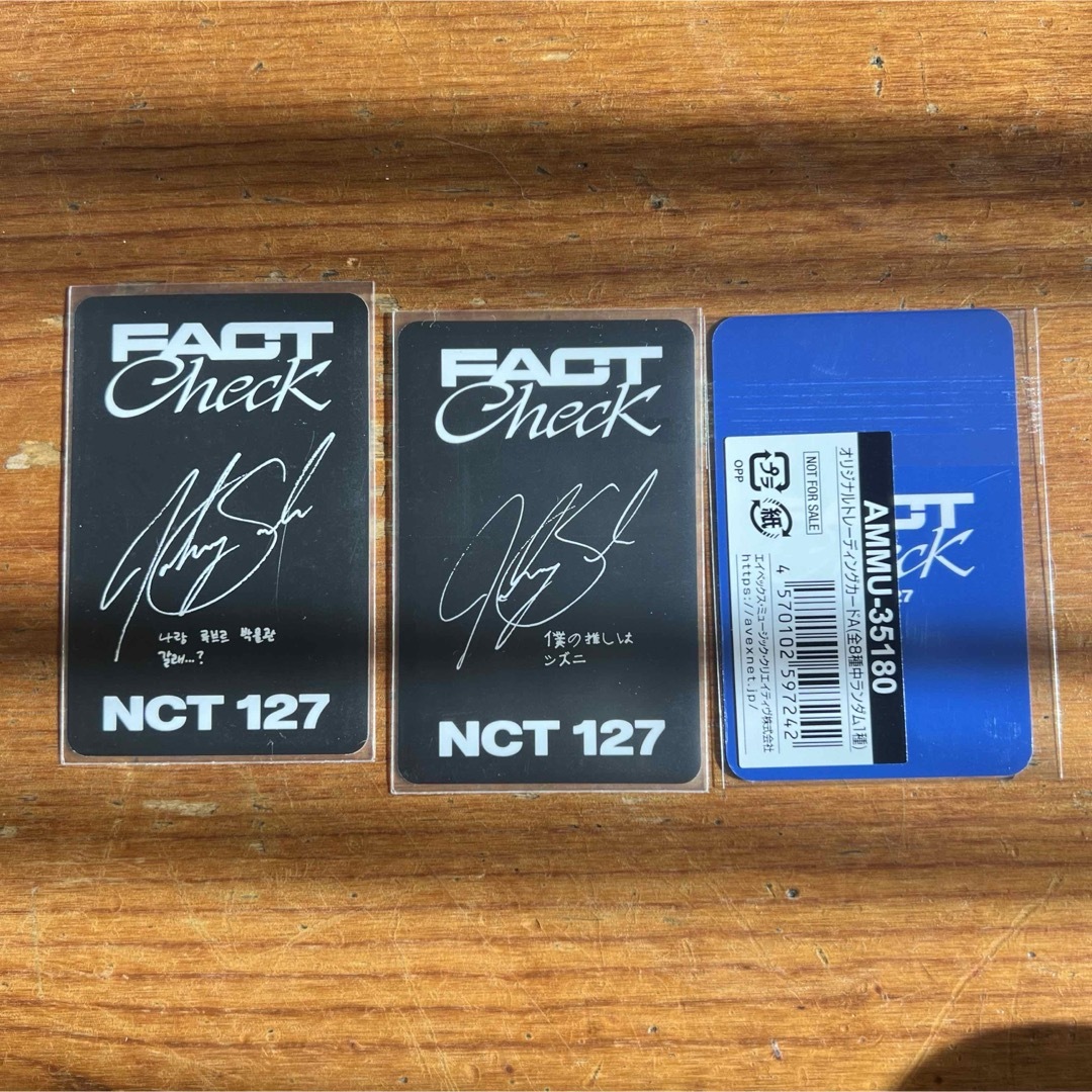 NCT127(エヌシーティー127)のNCT127 Fact Check ジャニ トレカ 3枚セット エンタメ/ホビーのCD(K-POP/アジア)の商品写真