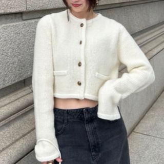 FRAY I.D - 新品♡FRAY I.Dブークレヤーンコンパクトニット FRAY I.D - 新品♡FRAY I.Dブークレヤーンコンパクトニット