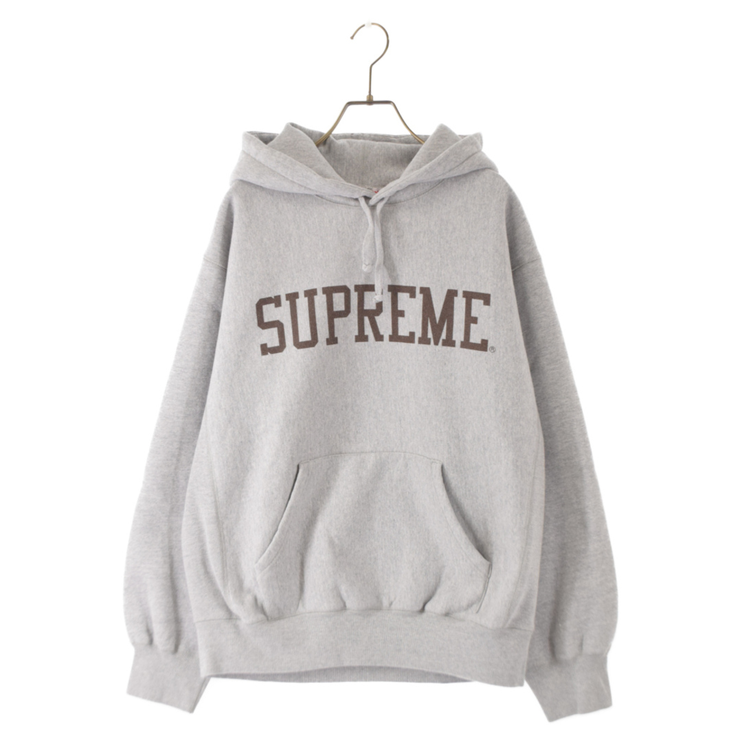 SUPREME シュプリーム 23AW Varsity Hooded Sweatahirts バーシティロゴ プリントプルパーカー グレー