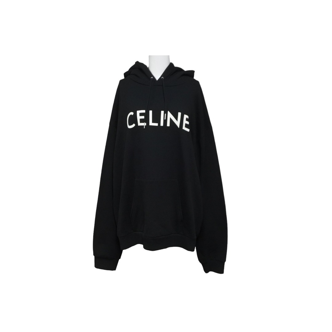 celine - CELINE セリーヌ パーカー フーディ ロゴ エディースリマン ...