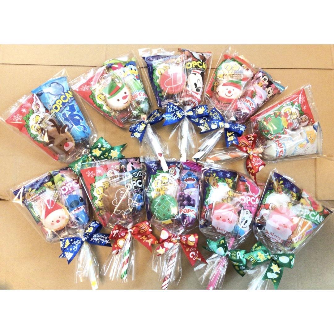 クリスマス ミニお菓子ブーケ♡10個 プチギフト パーティー クリスマス ミニお菓子ブーケ♡10個 プチギフト パーティー