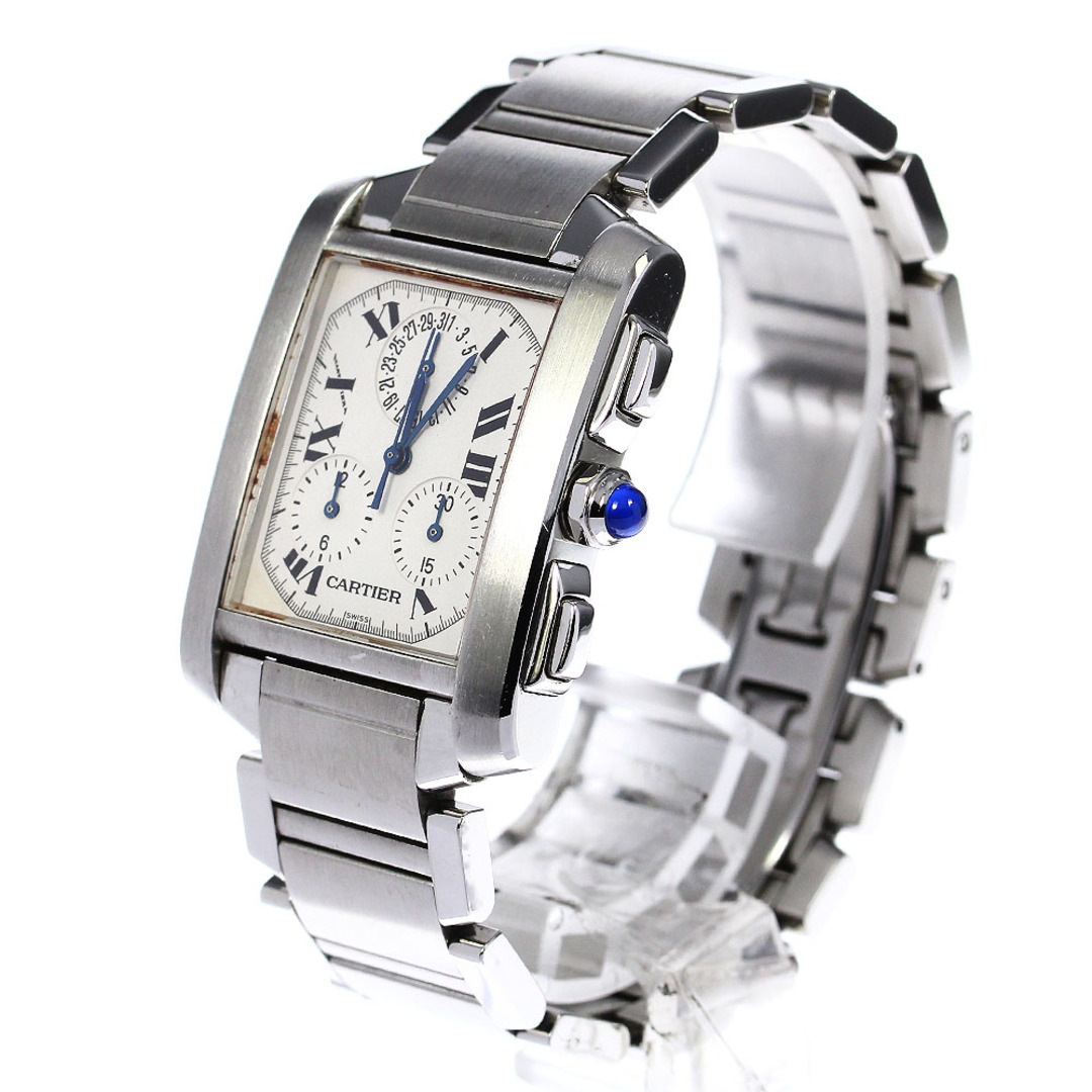 カルティエ CARTIER W51001Q3 タンクフランセーズ クロノリフレックスLM クォーツ メンズ _759220