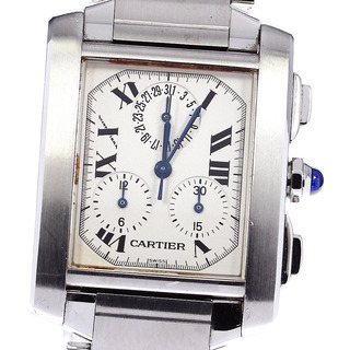 カルティエ(Cartier)のカルティエ CARTIER W51001Q3 タンクフランセーズLM クロノリフレックス クォーツ メンズ _778665(腕時計(アナログ))