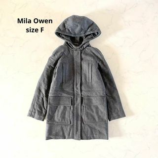 ミラオーウェン(Mila Owen)の【美品】Fサイズ Mila Owen ミラオーウェン ウールコート グレー(ロングコート)