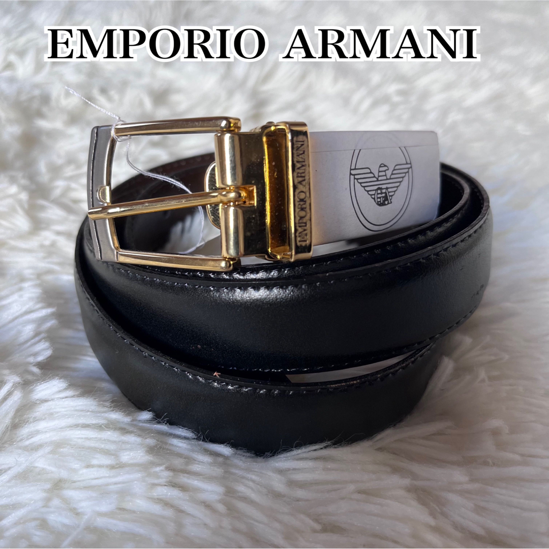 Emporio Armani - 未使用 EMPORIO ARMANI メンズベルト レザー