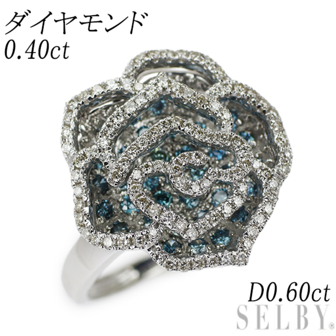 134050円 ダイヤモンド 0.40ct リング フラワー K18WG 0.60 reduktor