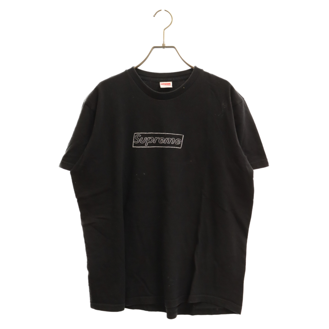 21SS Supreme KAWS Chalk Logo Tee Black L