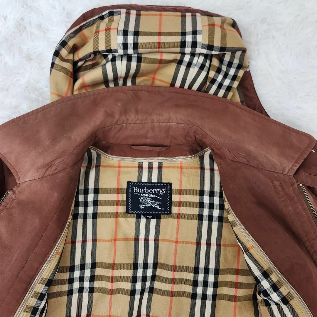 BURBERRY - バーバリーズ 90's ステンカラーコート ノバチェックダウン