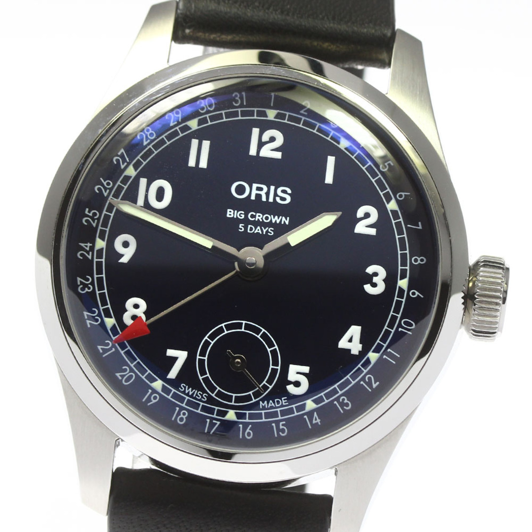 オリス ORIS 01 403 7776 4065 ビッグクラウン ポインターデイト 自動巻き メンズ 箱・保証書付き_781767