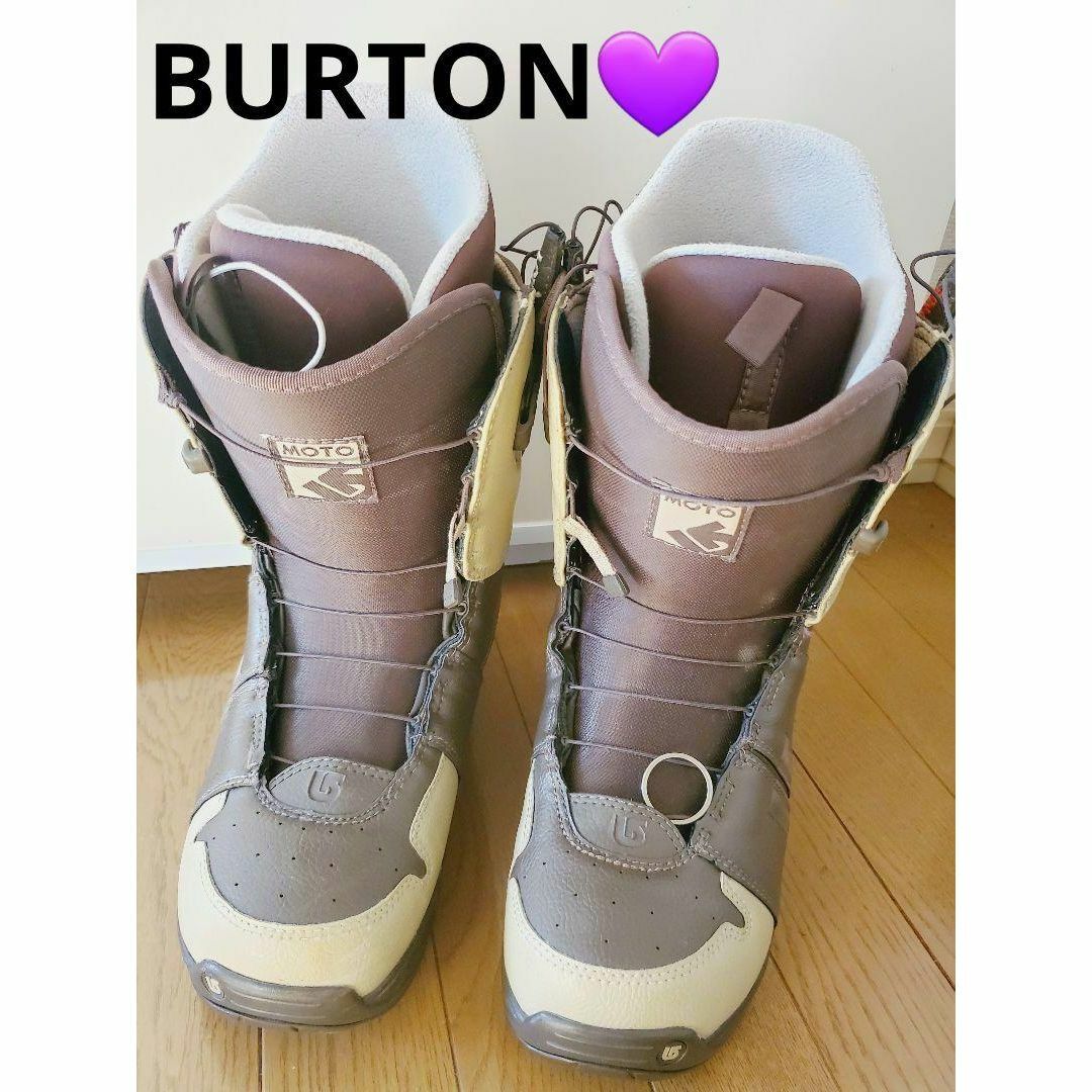 BURTON - BURTON MOTO スノーボードブーツ ブラウン/ベージュ 26.5cmの ...