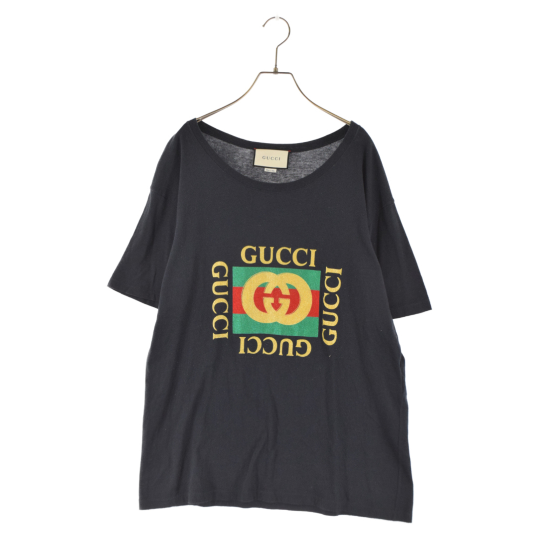 Gucci - GUCCI グッチ 17AW Vintage Glitter Logo Print T-shirt