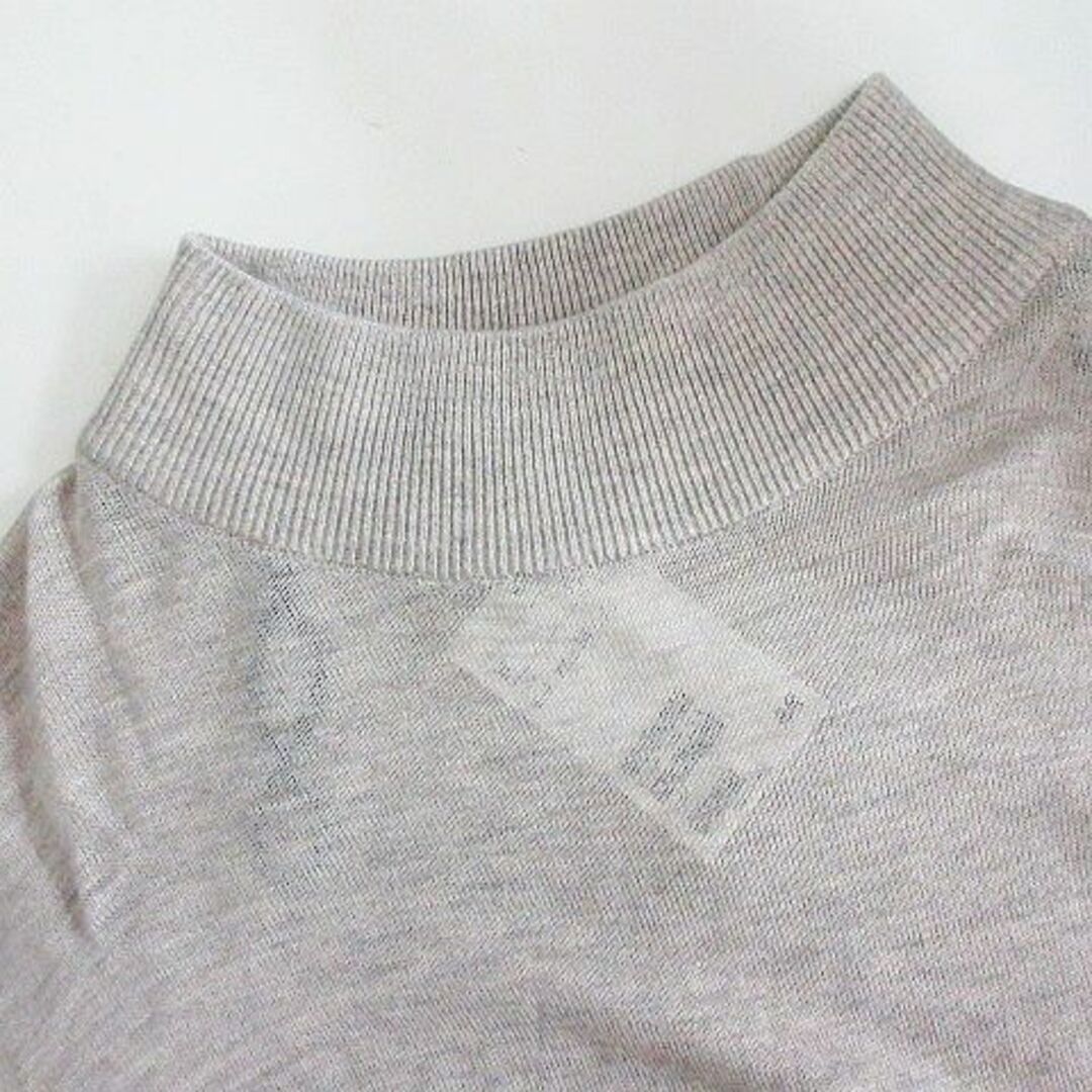 H&M(エイチアンドエム)のH&M ニット セーター 長袖 ハイネック ロング丈 薄手 M グレージュ メンズのトップス(ニット/セーター)の商品写真