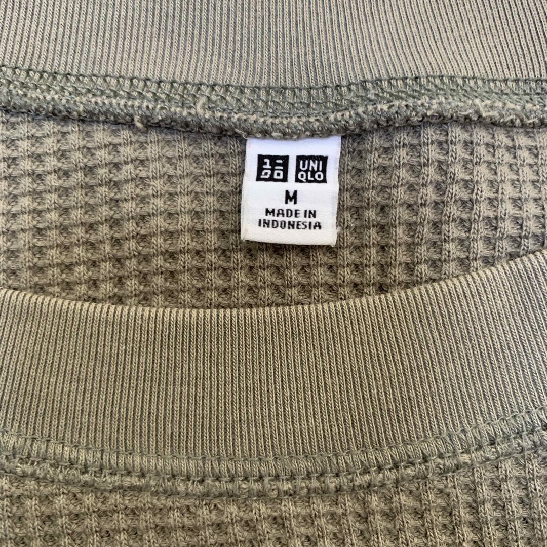 UNIQLO(ユニクロ)のUNIQLO ワッフルTシャツ 7分袖 レディースのトップス(Tシャツ(長袖/七分))の商品写真