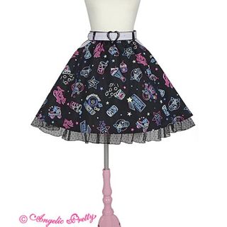 アンジェリックプリティー(Angelic Pretty)のAngelic pretty Neon Star Dinerスカート(ひざ丈スカート)