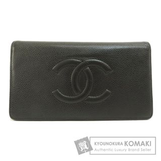 シャネル(CHANEL)のCHANEL ココマーク シルバー金具 長財布（小銭入れあり） キャビアスキン レディース(財布)