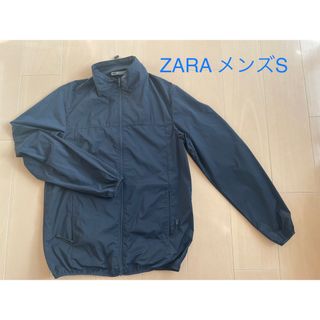 ザラ(ZARA)のZaraメンズ　ウインドブレーカー紺　S(ナイロンジャケット)