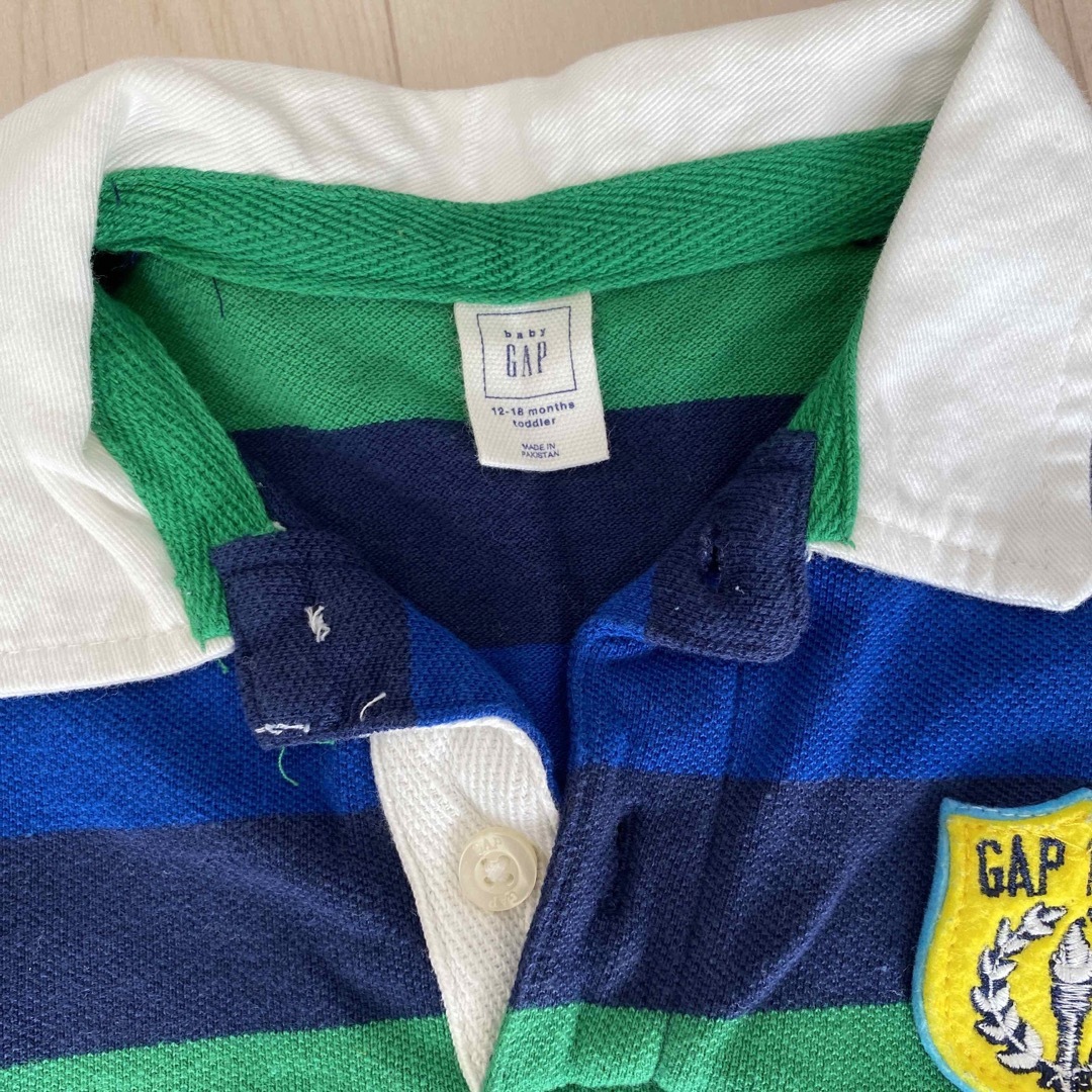 babyGAP(ベビーギャップ)のbabygap ラガーシャツ キッズ/ベビー/マタニティのベビー服(~85cm)(シャツ/カットソー)の商品写真