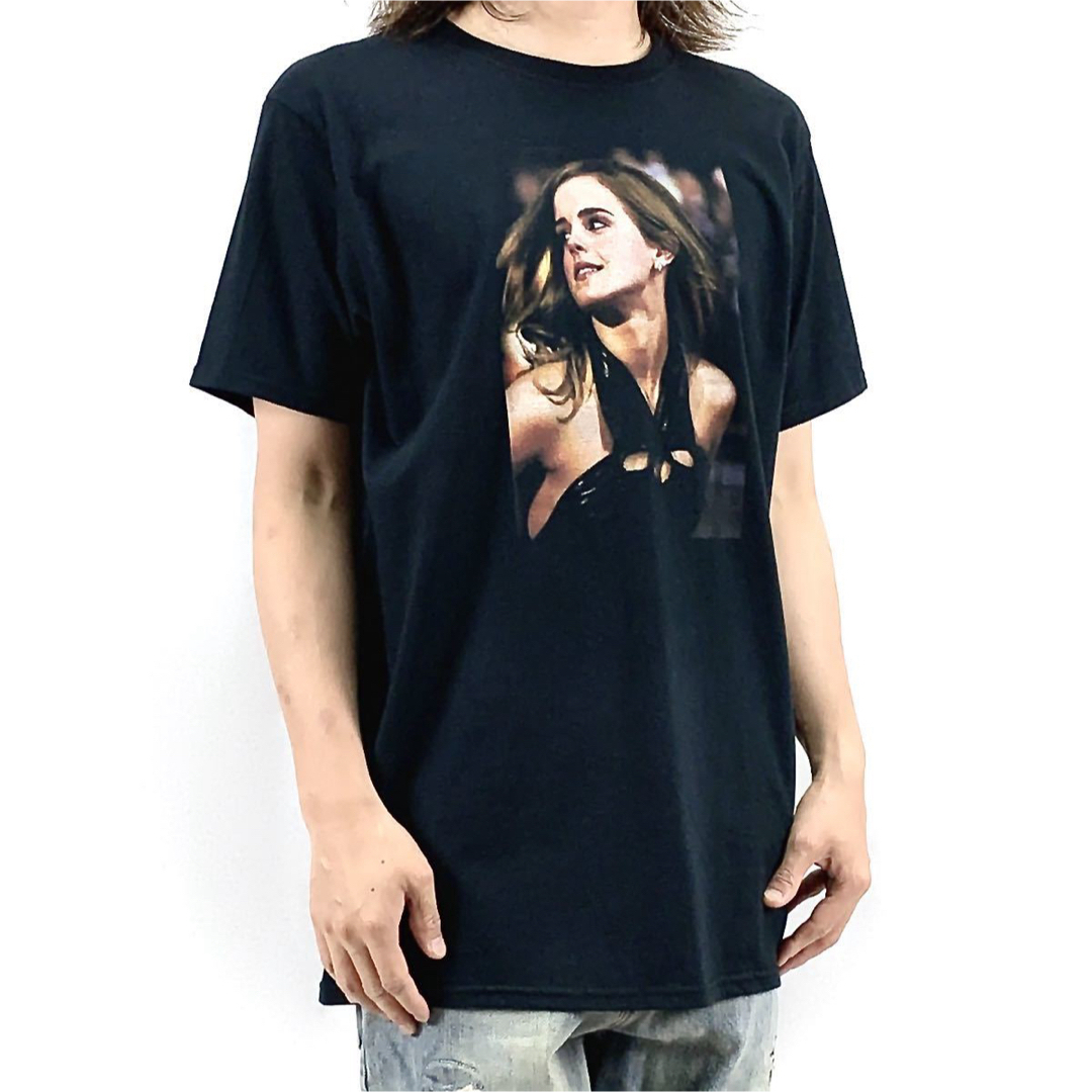 新品 エマワトソン ハリーポッター ハーマイオニー 美女と野獣 女優 Tシャツ メンズのトップス(Tシャツ/カットソー(半袖/袖なし))の商品写真