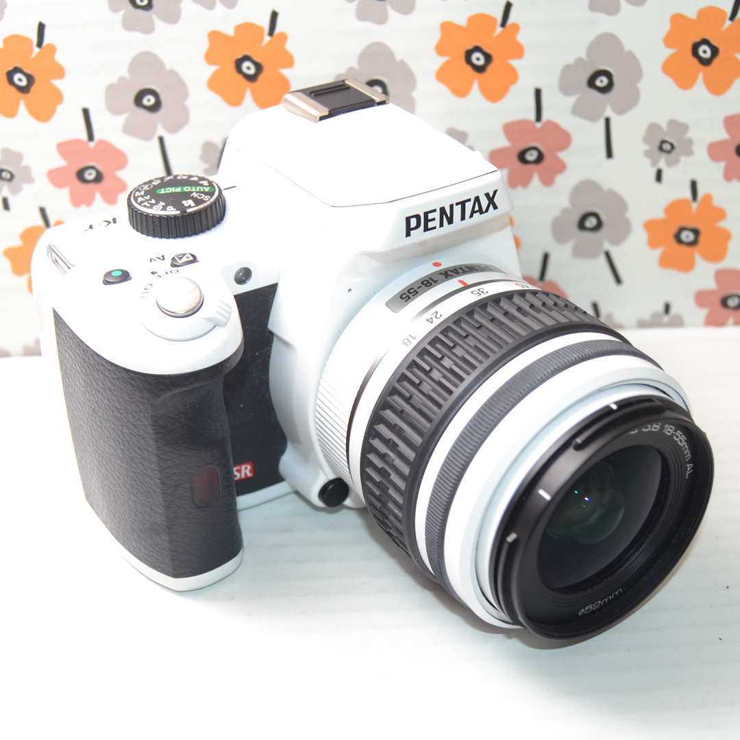 Pentax K-rダブルズームセット☆イエロー×ブラック☆新品SDカード付き