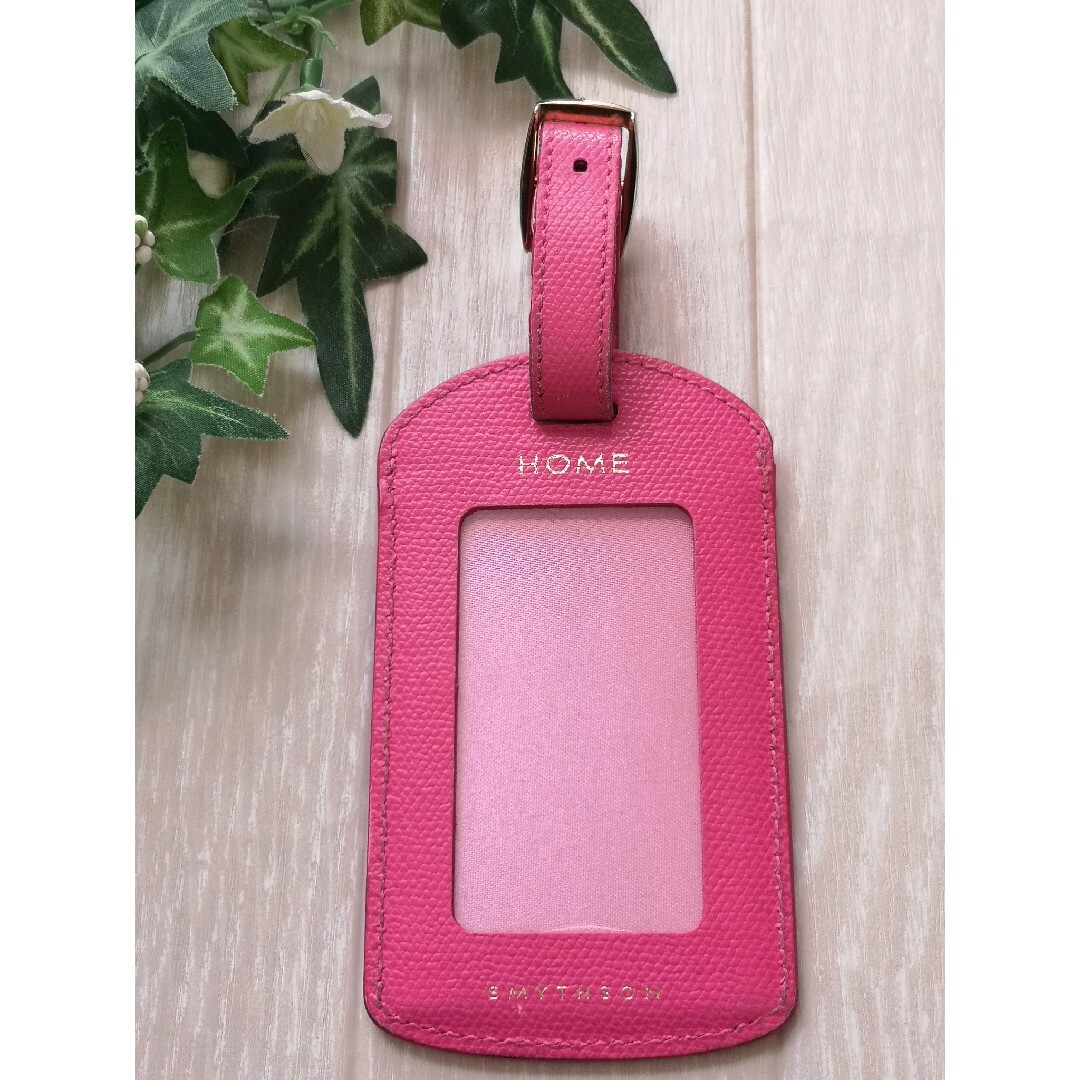 Smythson(スマイソン)の☆SMYTHON Smythson スマイソン レザー ラゲージタグ☆ レディースのファッション小物(キーホルダー)の商品写真