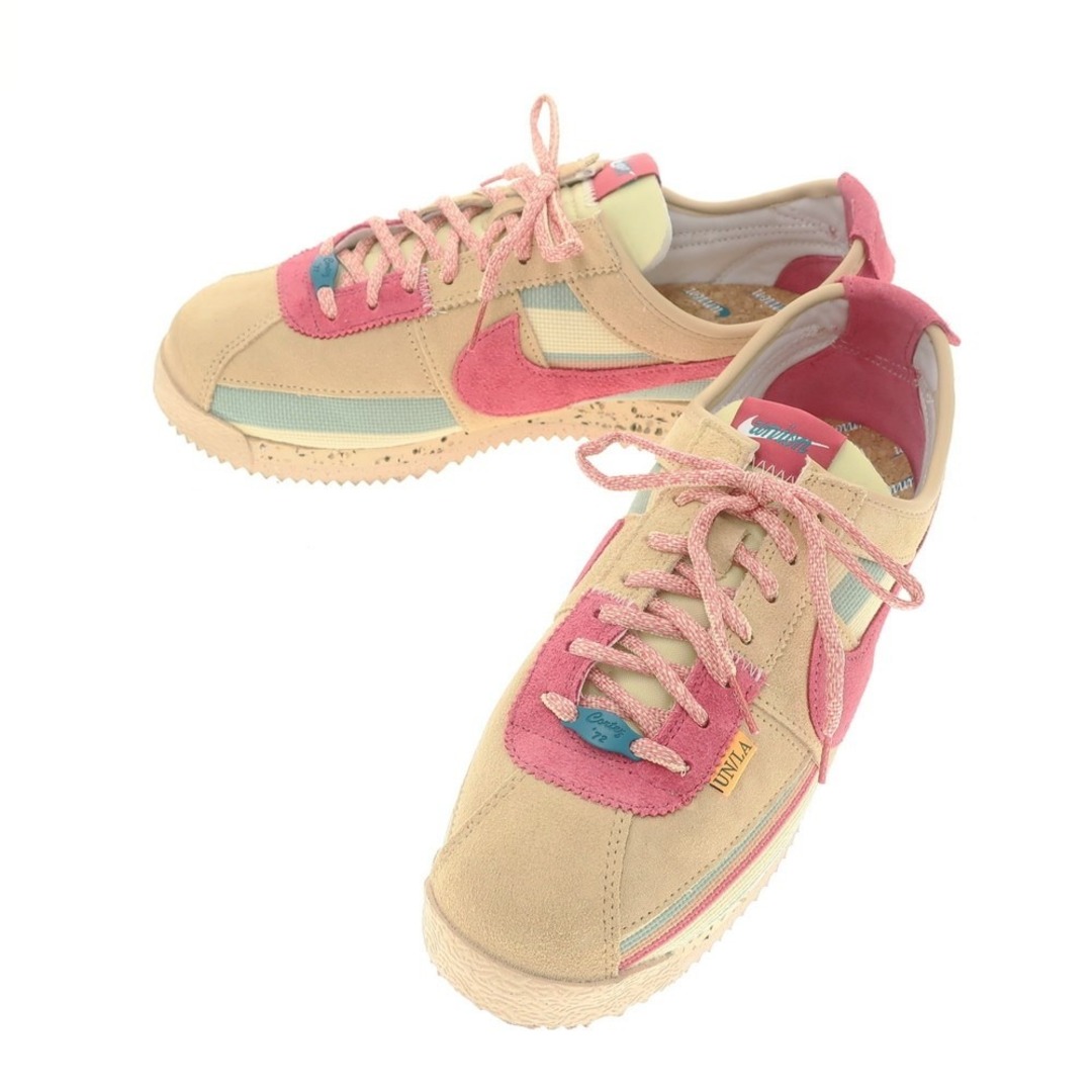 NIKE(ナイキ)の【中古】ナイキ NIKE 2022年春夏 UNIONコラボ Cortez SP Union Sesame コルテッツ スニーカー ベージュxピンク【サイズ27cm】【メンズ】 メンズの靴/シューズ(スニーカー)の商品写真