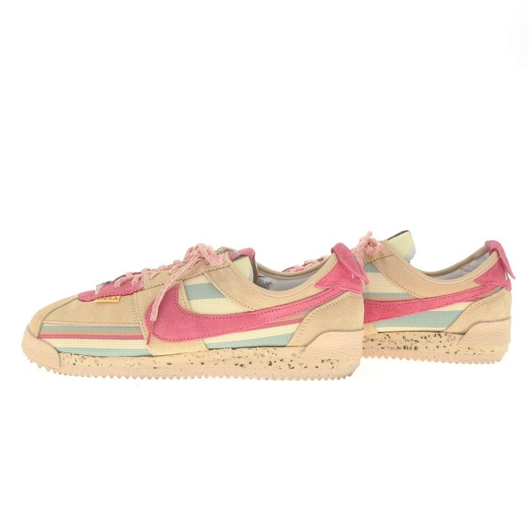 NIKE(ナイキ)の【中古】ナイキ NIKE 2022年春夏 UNIONコラボ Cortez SP Union Sesame コルテッツ スニーカー ベージュxピンク【サイズ27cm】【メンズ】 メンズの靴/シューズ(スニーカー)の商品写真