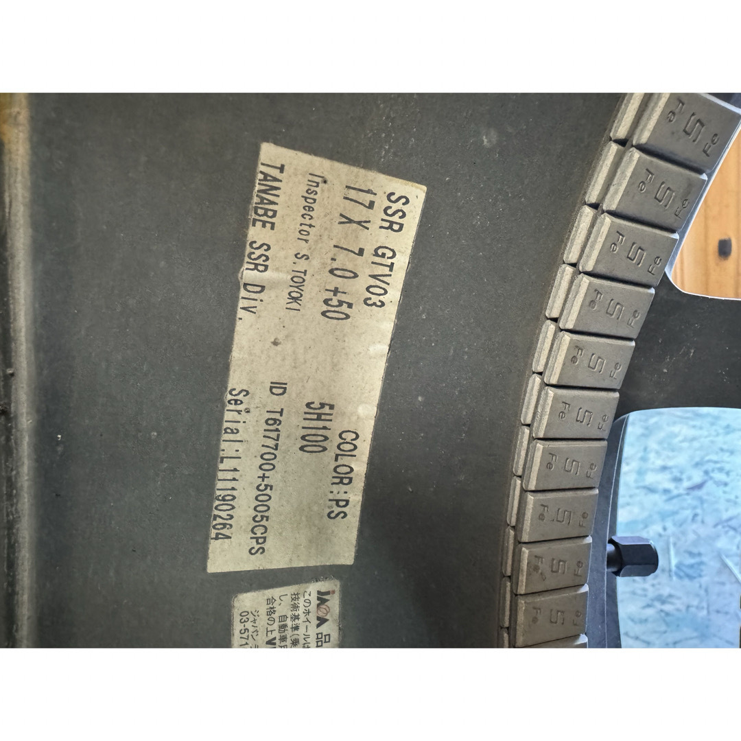 タナべ(タナベ)のSSR GTV03 エスエスアール　17インチ　ホイール　215/45r17 自動車/バイクの自動車(タイヤ・ホイールセット)の商品写真