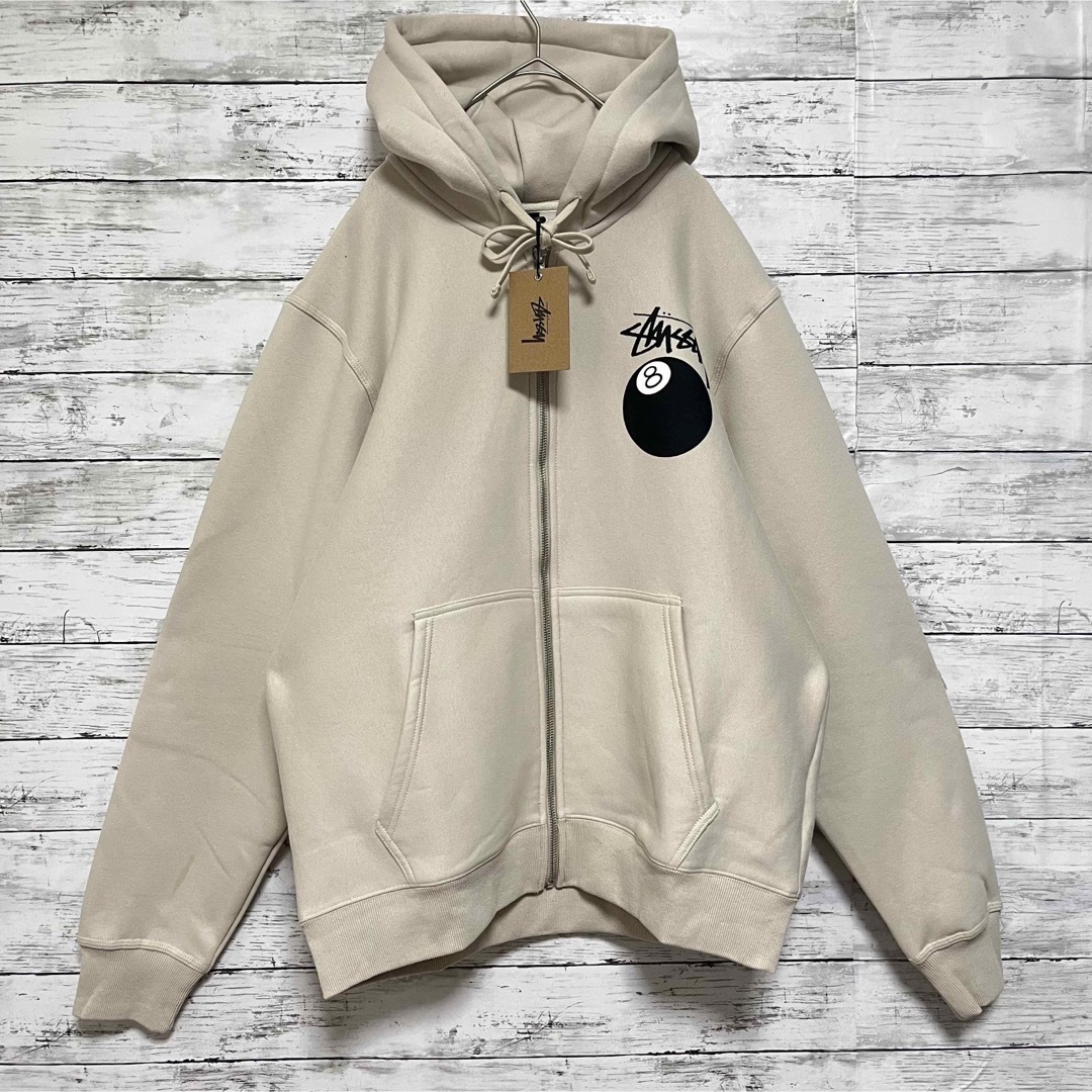 ステューシー★Mサイズ★8ボール ZIP HOODIE パーカー stussy品質保証STUSSY