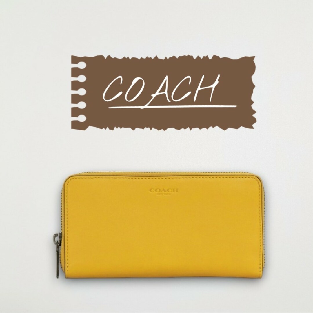 新着商品　正規品　新品　送料無料　コーチ COACH ラウンドファスナー 長財布のサムネイル