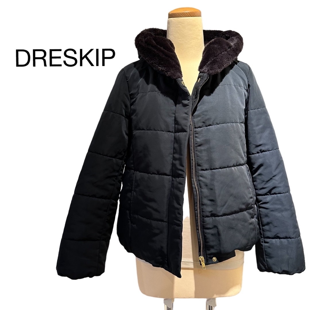 DRESKIP - 美品✨ ドレスキップ ダウンジャケット 黒 レディース 秋冬