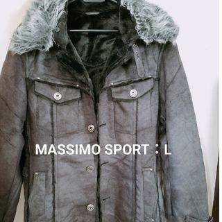 マッシモ(MASSIMO)のMASSIMO✾フェイクムートンジャケット/メンズ/L(ムートンコート)