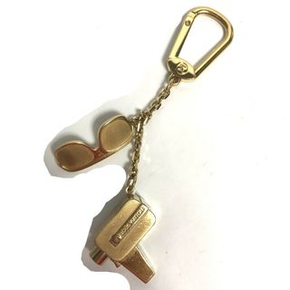 ルイヴィトン(LOUIS VUITTON)のルイヴィトン LOUIS VUITTON ポルトクレ・カンヌ M65383 バッグチャーム キーホルダー メタル ゴールド(キーホルダー)