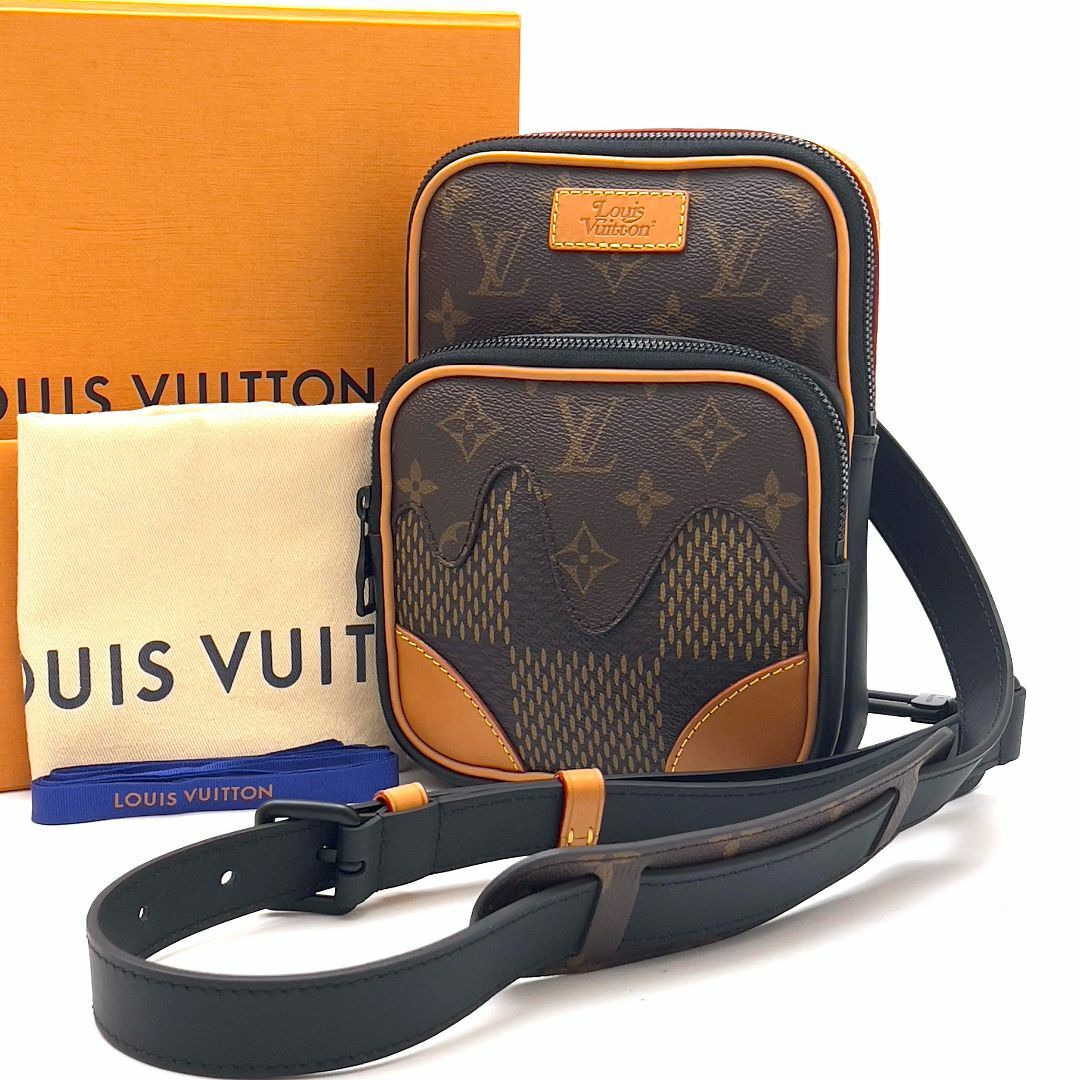 LOUIS VUITTON ルイヴィトン NIGO アマゾン・スリングバッグ  ダミエキャンバス ショルダーバッグ●メンズ ダミエ ジャイアント N40379 AR3220