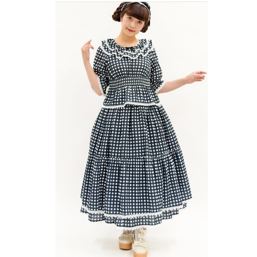 axes femme(アクシーズファム)のaxes femme kawaii 新品未使用♡ブラウス♡スカート♡セットアップ レディースのワンピース(ロングワンピース/マキシワンピース)の商品写真