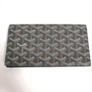 ゴヤール(GOYARD)のゴヤール GOYARD ロングウォレット ヘリンボーン 2つ折り 長財布 PVC/レザー ブラウン(長財布)