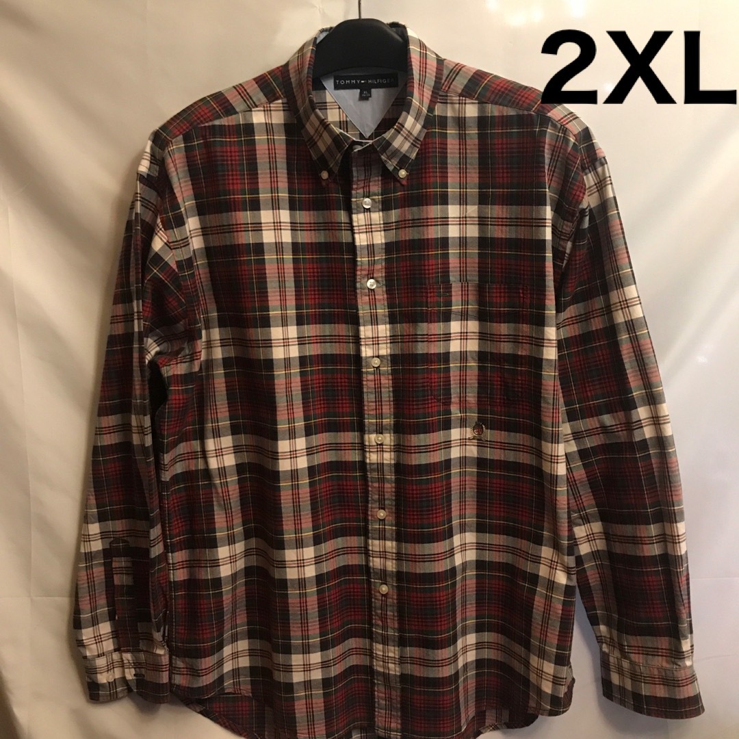 TOMMY HILFIGER(トミーヒルフィガー)のトミー　ヒルフィガーシャツ　2XL メンズのトップス(シャツ)の商品写真