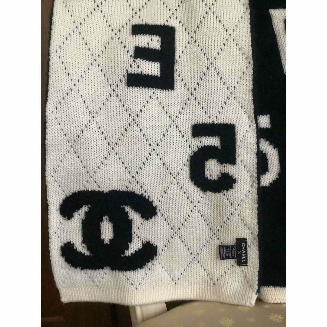 CHANEL   美品 CHANEL ココマーク ロゴ マフラー リバーシブルの通販