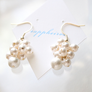 【405】Snow white *sappheiros(ピアス)