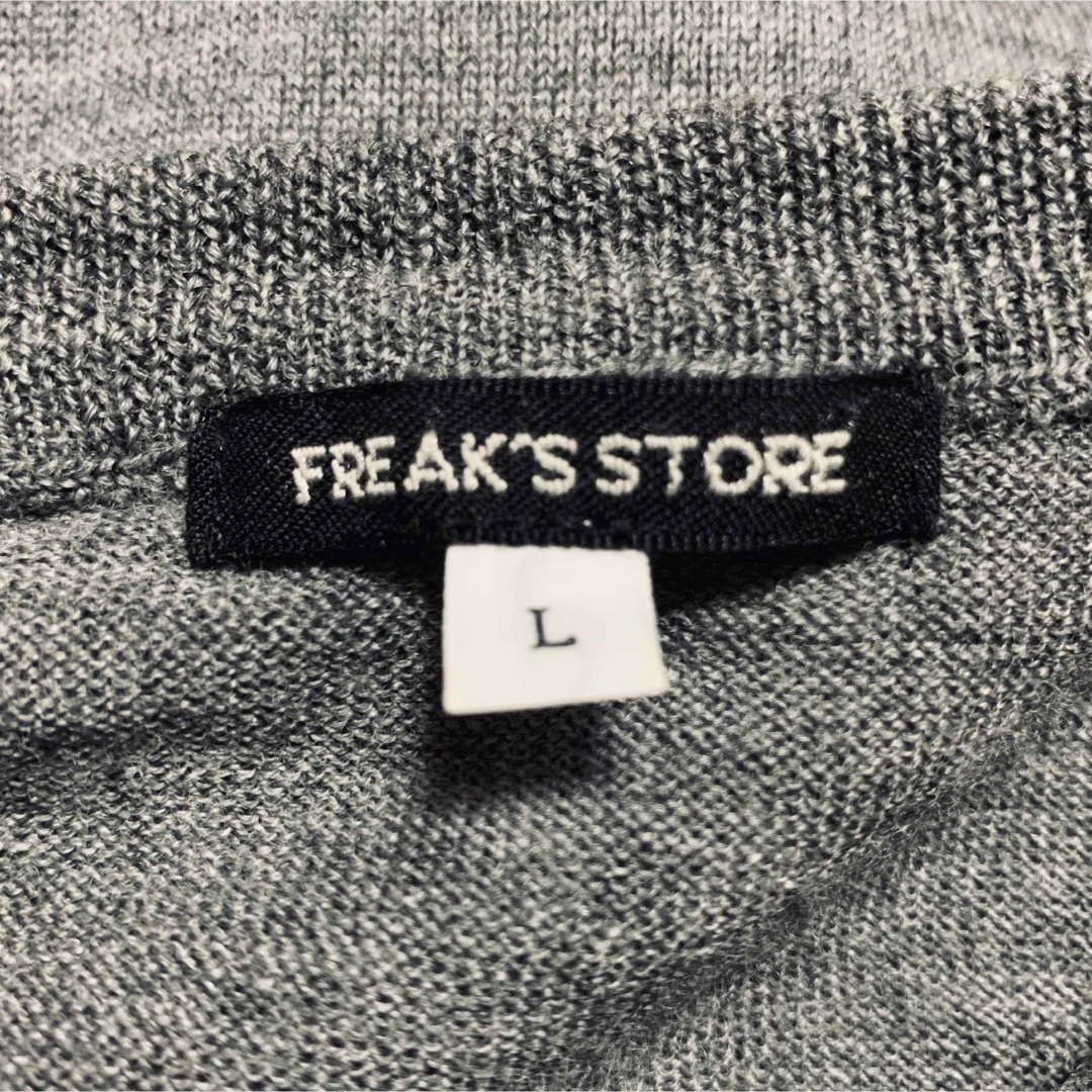 FREAK'S STORE(フリークスストア)の定価14300円 フリークスストア メリノウール16ゲージプルオーバーニット L メンズのトップス(ニット/セーター)の商品写真