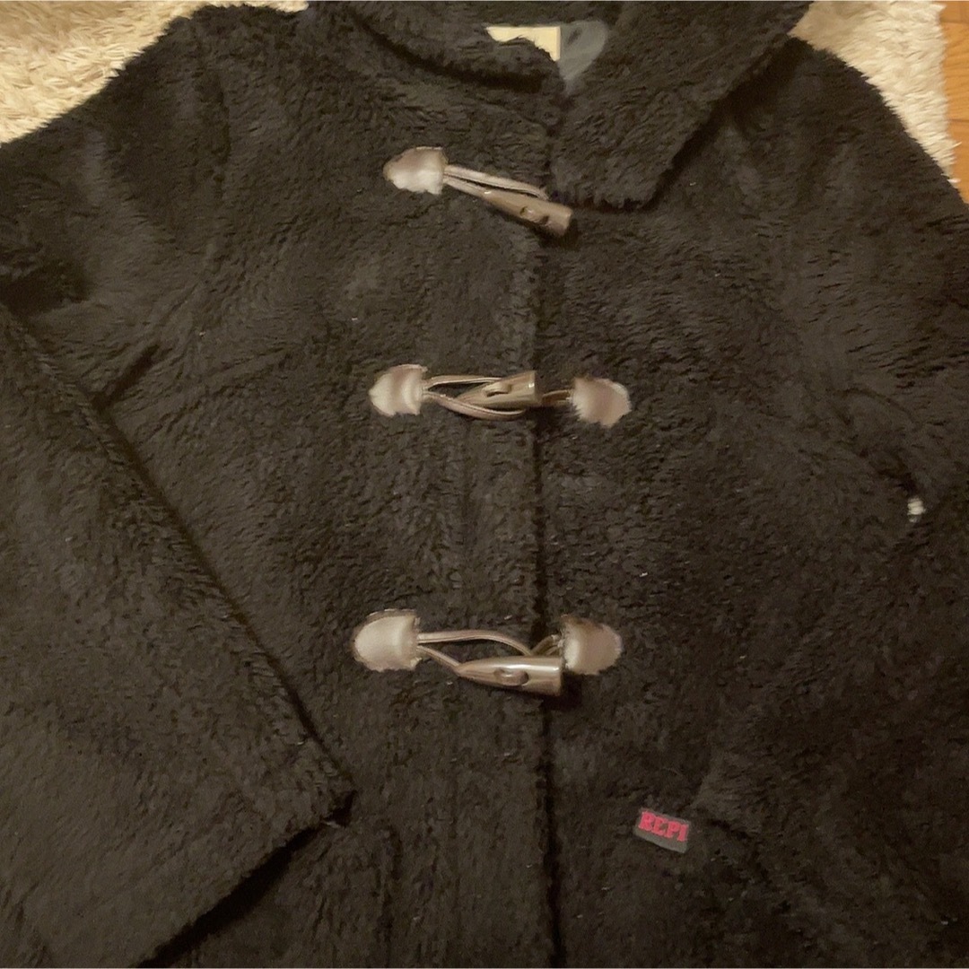 repipi armario(レピピアルマリオ)のレピピアルマリオ　ダッフルコート　黒　ブラック　Mサイズ レディースのジャケット/アウター(ダッフルコート)の商品写真