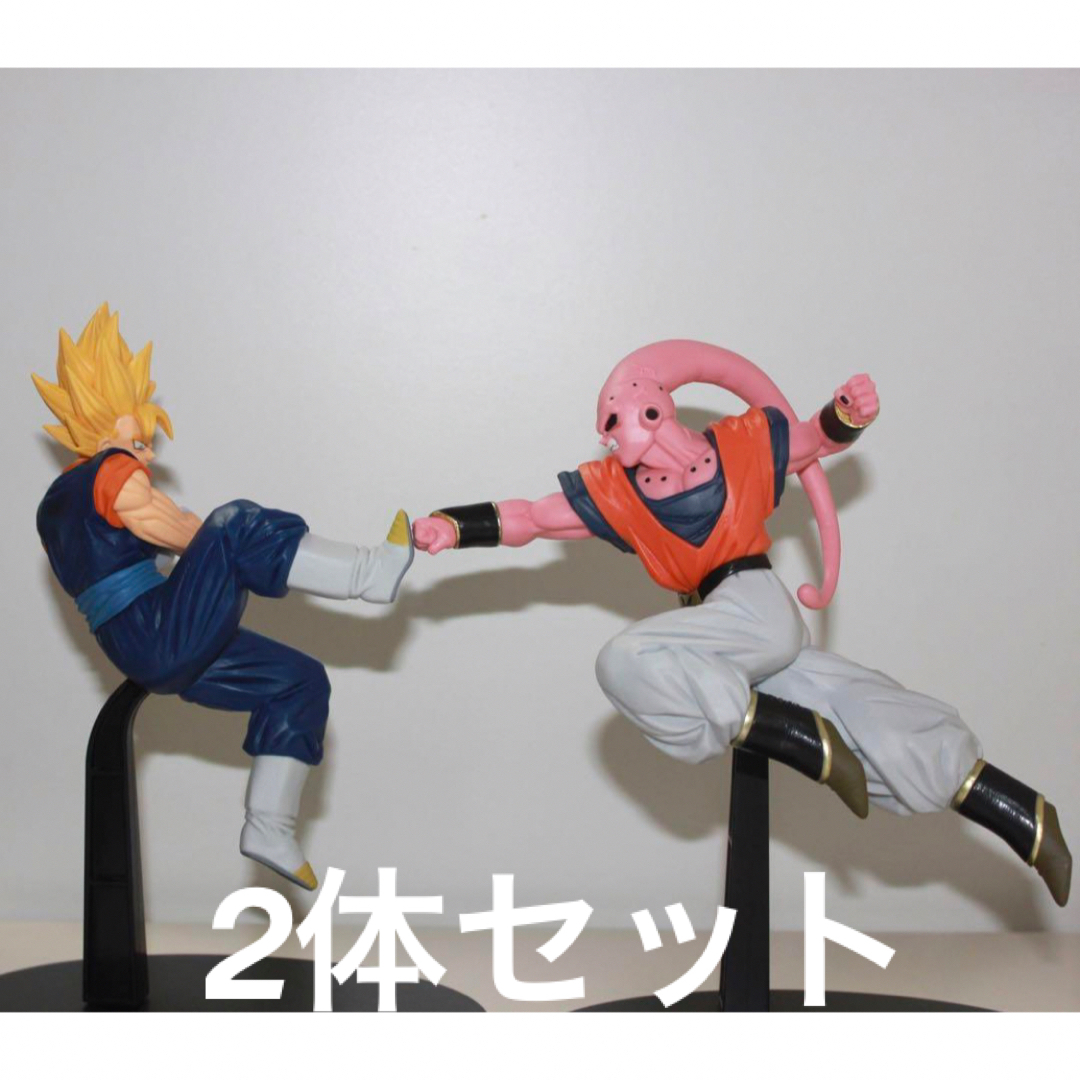 BANDAI(バンダイ)のドラゴンボールZ 魔人ブウ 超サイヤ人ベジット フィギュア 2体セット  箱なし ハンドメイドのおもちゃ(フィギュア)の商品写真