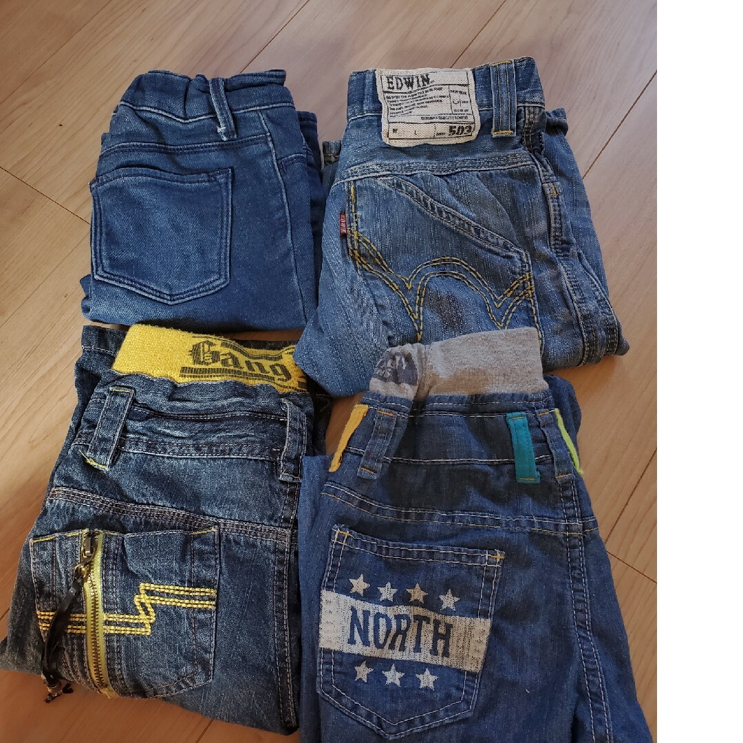 EDWIN(エドウィン)のジーンズセット130　パンツ　ズボン キッズ/ベビー/マタニティのキッズ服男の子用(90cm~)(パンツ/スパッツ)の商品写真