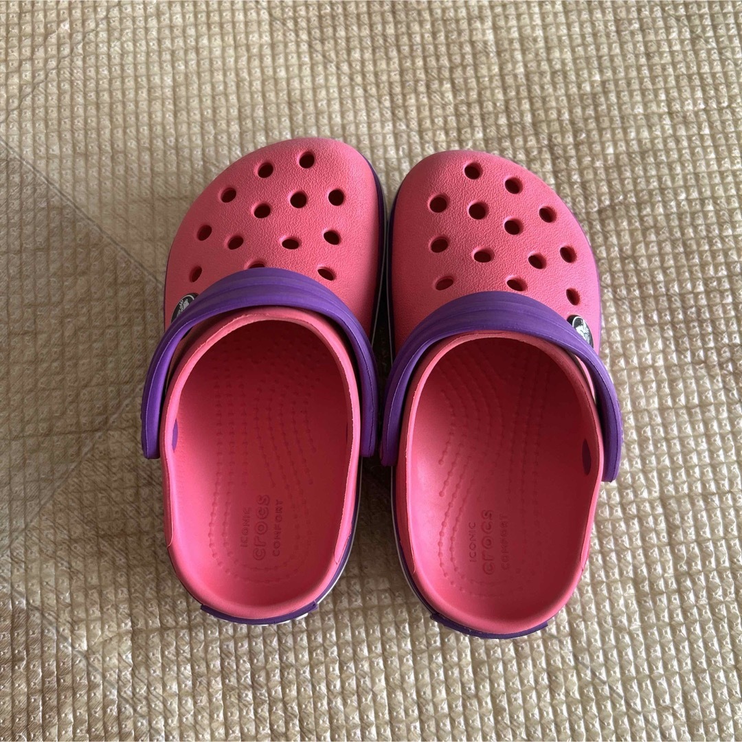 クロックス キッズ サンダル c8 15.5㎝ ピンク crocs - サンダル