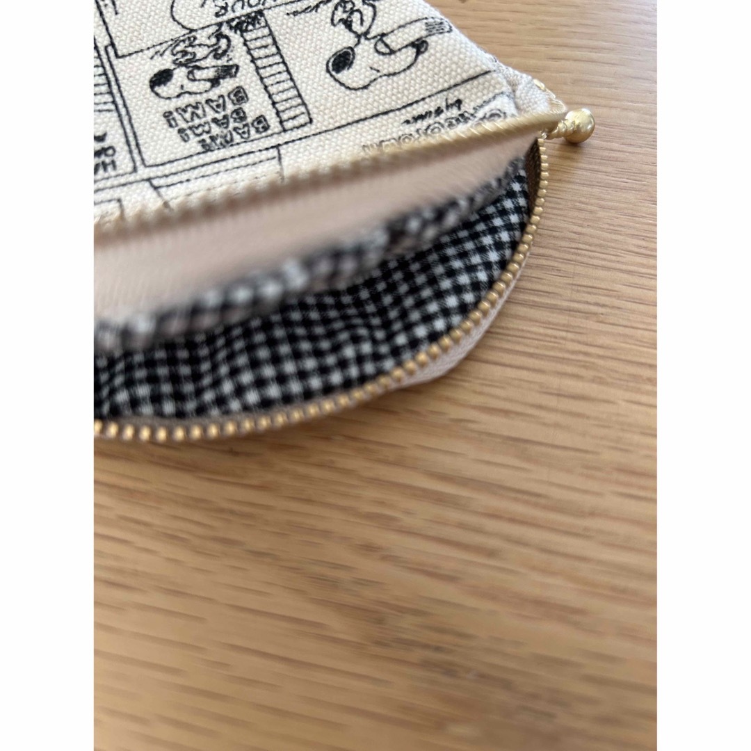 丸型ポーチ　スヌーピー　ハンドメイド ハンドメイドのファッション小物(ポーチ)の商品写真