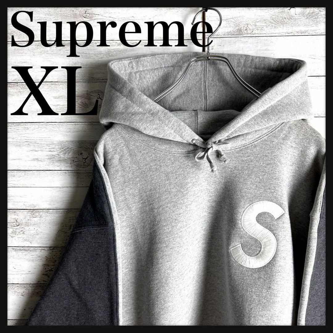 Supreme - 6568【希少XLサイズ】シュプリーム☆刺繍Sロゴ肉厚パーカー