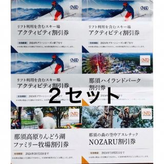日本駐車場開発株主優待券(紙チケット)✖️２◆No.２(スキー場)