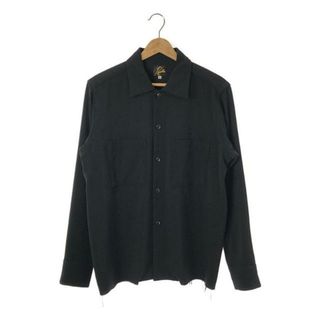 ニードルス(Needles)の【美品】  Needles / ニードルス | C.O.B. One-Up Shirt - Pe/W Doeskin / パピヨン カットオフ シャツ | S | ブラック | メンズ(Tシャツ/カットソー(七分/長袖))