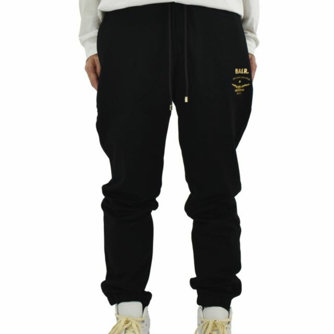 【JET BLACK】ボーラー BALR. スウェットパンツ メンズ トラックパンツ ゴールドエンブレム ジョガーパンツ ブラック 黒 REGULAR GOLD EMBLEM JOGGER【送料無料】