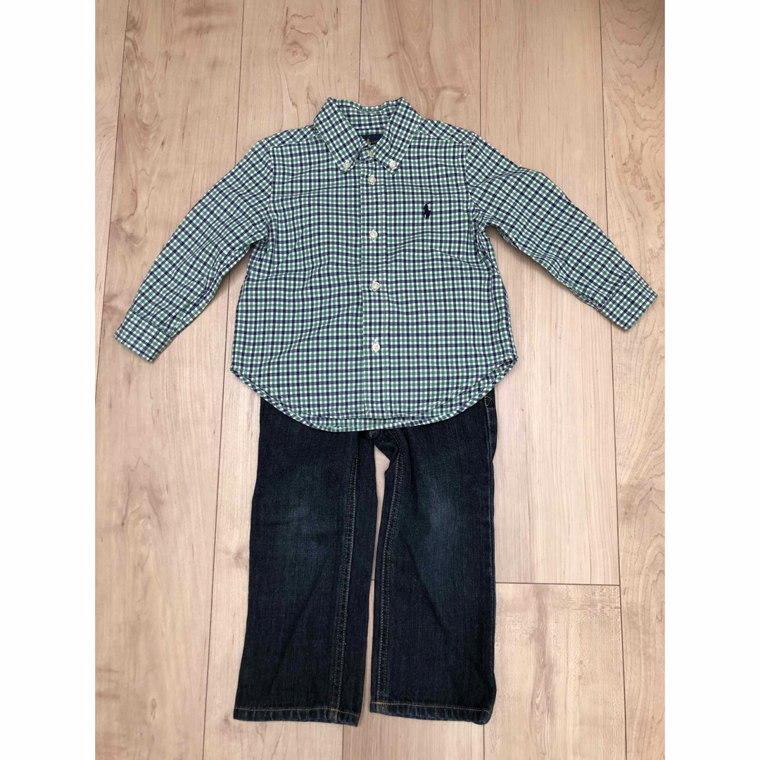 POLO RALPH LAUREN(ポロラルフローレン)のラルフローレン　シャツ、デニムセット キッズ/ベビー/マタニティのキッズ服男の子用(90cm~)(Tシャツ/カットソー)の商品写真